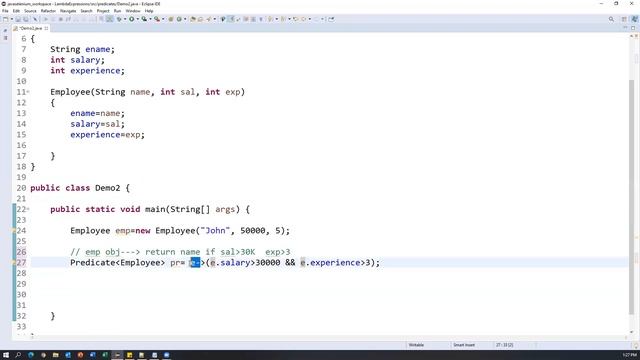 Lambda Expressions in Java Part 2 | Pre-Defined Functional Interfaces | Predicate Interface смотреть онлайн
