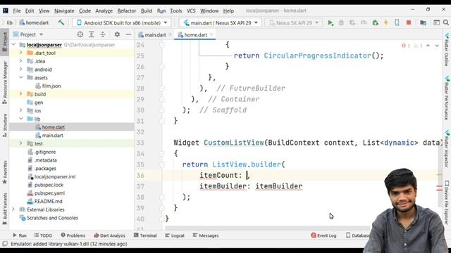 How to load Json data from local file in flutter | Professional Tech | Training Video смотреть онлайн