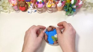 Озеро с рыбками. Идея для лепки из воздушного пластилина.#new #diy #поделки #howtomake #plastic