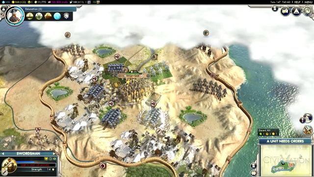 Civilization V Gods & Kings Day 6 смотреть онлайн