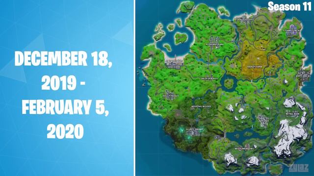 Evolution of Fortnite Map (Chapter 1 Season 1 - Chapter 4 Season 4) смотреть онлайн