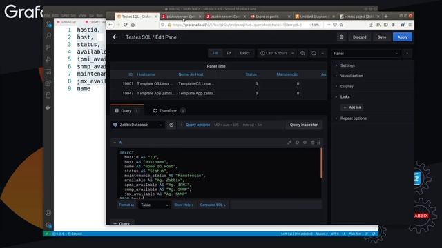 31 - Fazendo join de tabelas no SQL do BD Zabbix no Grafana смотреть онлайн
