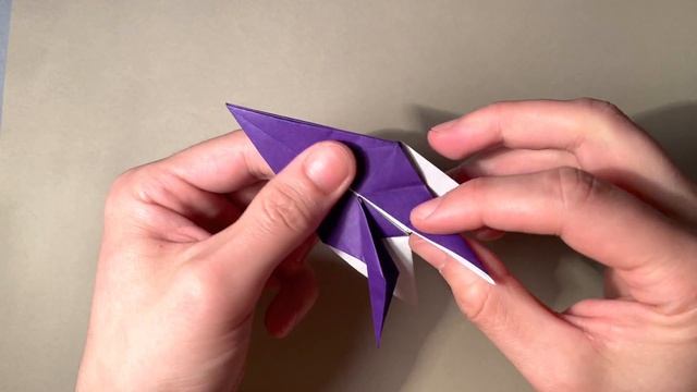 How to make an easy Origami Crow (Raven), step by step tutorial смотреть онлайн
