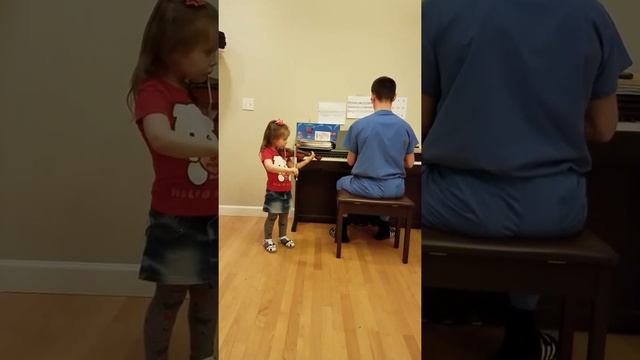 Hot Cross Buns And Mary Had A Little Lamb (violin Piano)