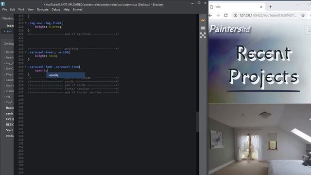 bootstrap 4 painters carousel with fade html css смотреть онлайн