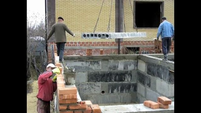 Монтаж плит перекрытия цокольного этажа смотреть онлайн