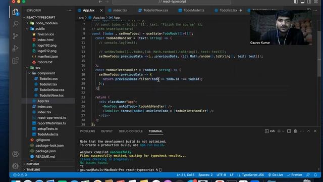 TypeScript with Reactjs Video 18 смотреть онлайн