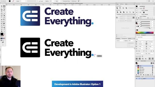 Designing the LOGO for my NEW YouTube Channel! • Brand design process from start to finish. смотреть онлайн