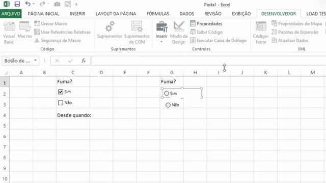 #09 - Macros e Excel VBA - Caixa de Seleção e Botão de Opção смотреть онлайн