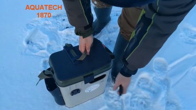 Рыболовный ящик AQUAТECH 1870. Лучший ящик для зимней рыбалки! смотреть онлайн