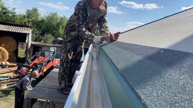 Полная замена кровли на Технониколь (Shinglas) "Эвкалипт" смотреть онлайн