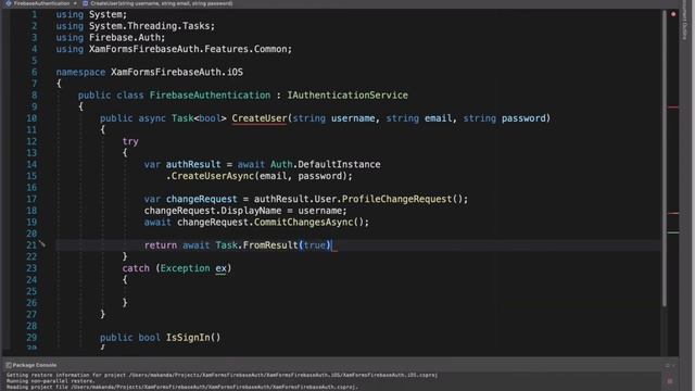 How To Use Firebase Authentication With Xamarin Forms смотреть онлайн