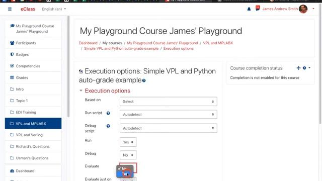 VPL auto-graded example with Python смотреть онлайн