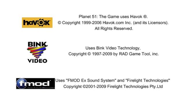 Planet 51 The Game Legals screen смотреть онлайн