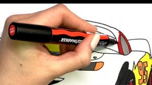 Lightning McQueen - How to color Cars on the road | Cars | Coloring pages for kids | Color & Kids T