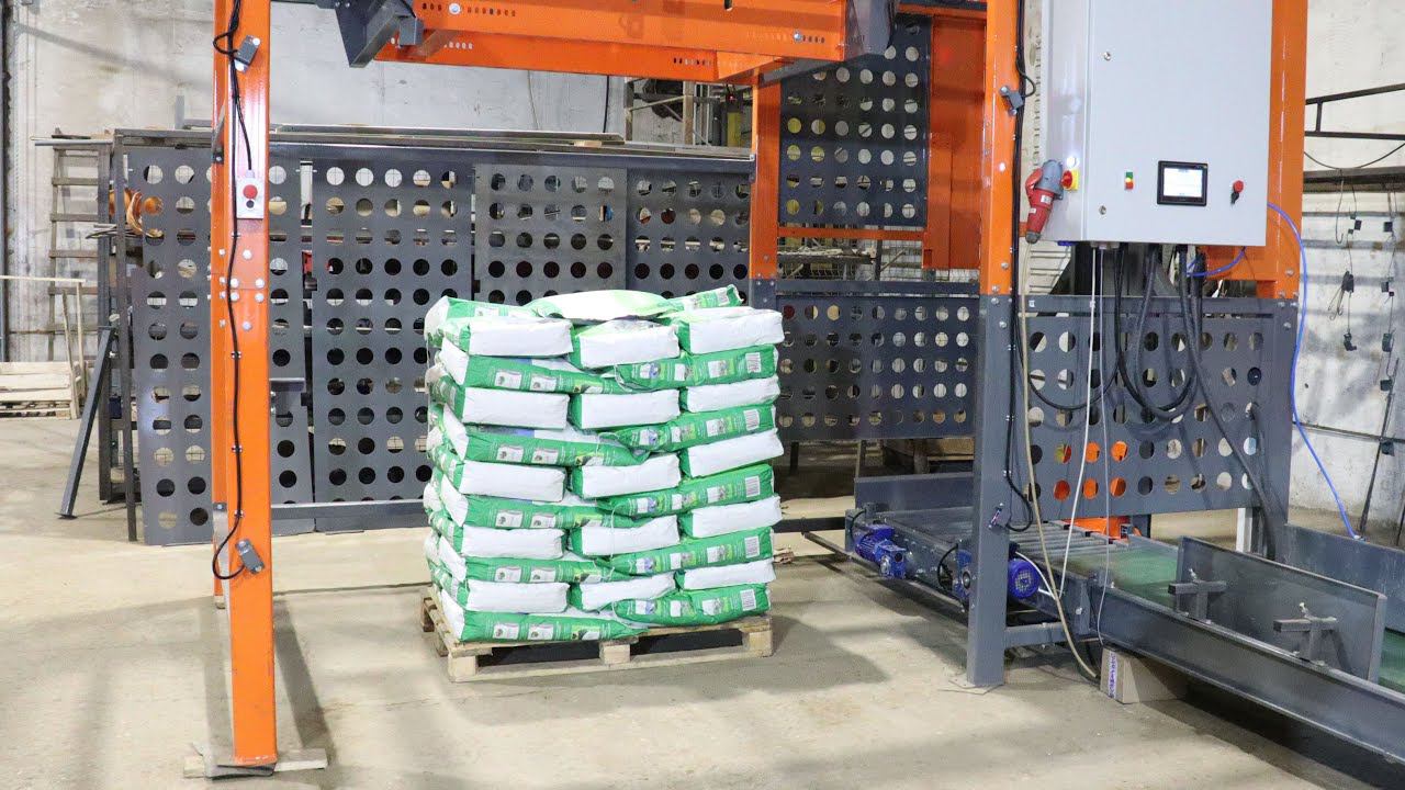 Укладчик мешков 10 кг с семенами трав ПАЛ-10 смотреть онлайн