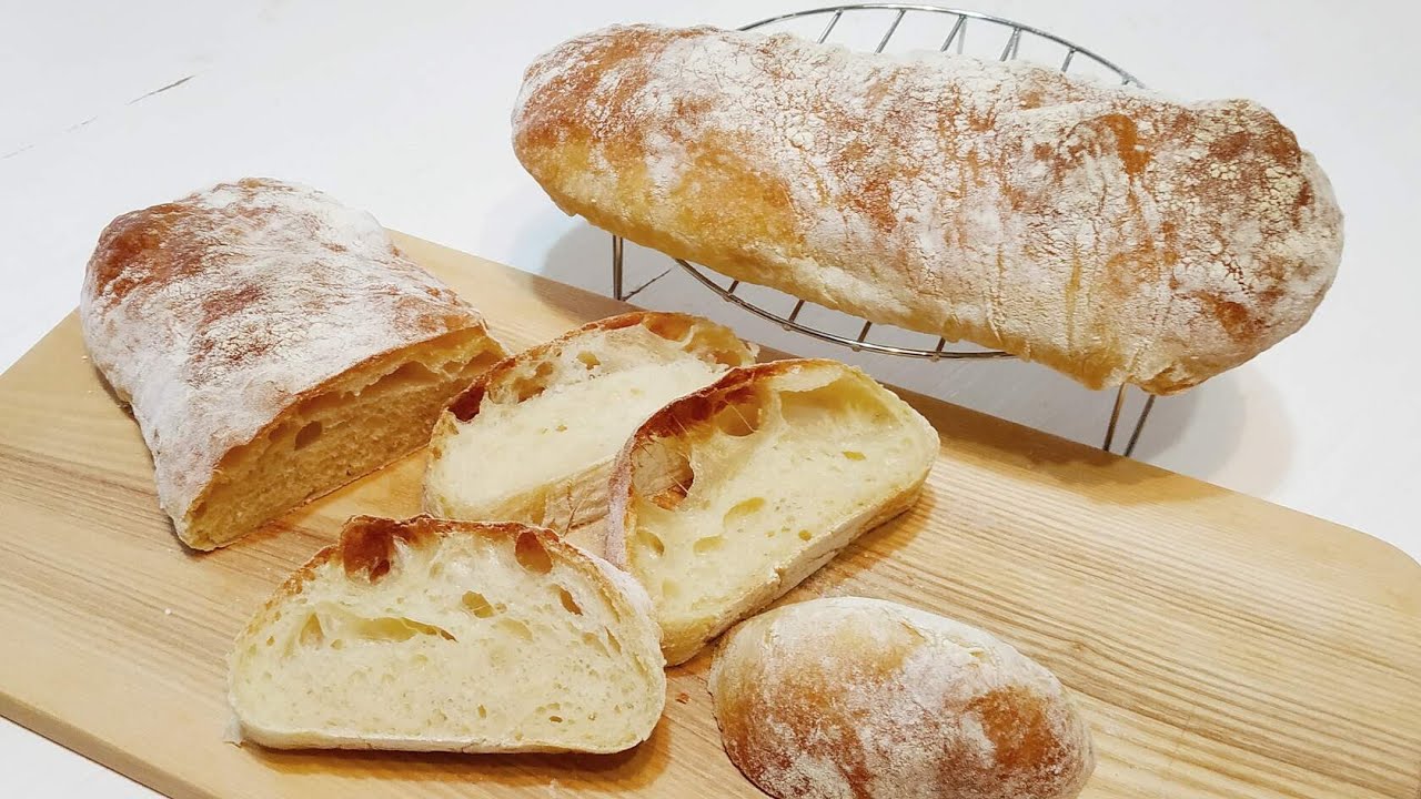 ЧИАБАТТА(чабатта). У него Мягкая, Пористая Текстура, Хрустящая корочка,неравномерная пористость.mp4 смотреть онлайн