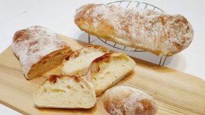 ЧИАБАТТА(чабатта). У него Мягкая, Пористая Текстура, Хрустящая корочка,неравномерная  пористость.mp4