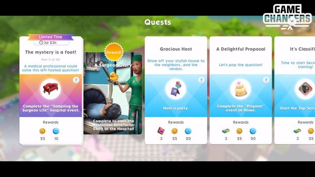 The Sims Mobile A Surgeon Story Quest Walkthrough (The Mystery is a Foot) смотреть онлайн