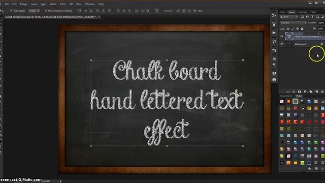 Copy of How to create your own chalk text effect on a chalkboard background смотреть онлайн