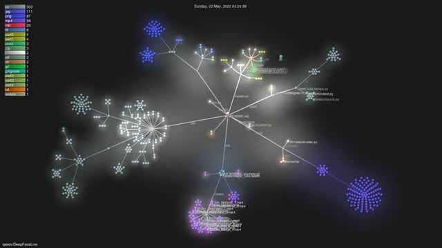 iperov/DeepFaceLive - Gource visualisation смотреть онлайн