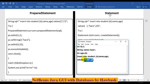 #21 Java + Oracle ::: PreparedStatement vs Statement classes in JDBC смотреть онлайн