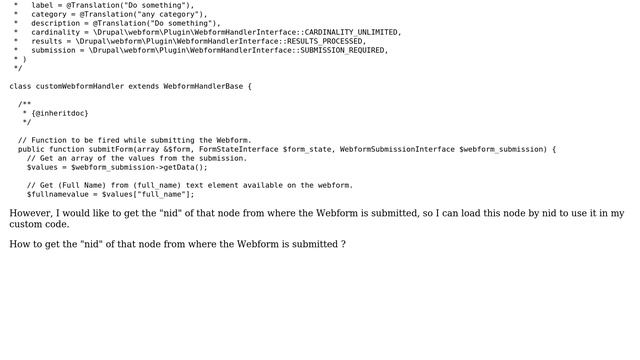 Drupal: Get the node ID value after submitting an attached Webform to that node смотреть онлайн