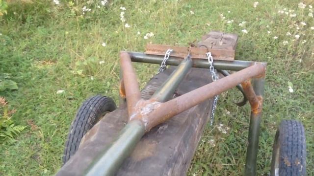 Доработка моей тележки для перевозки бревен смотреть онлайн