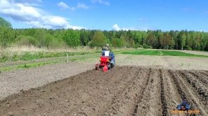 Посадка картофеля под мотоблок!!! Навесная сажалка.