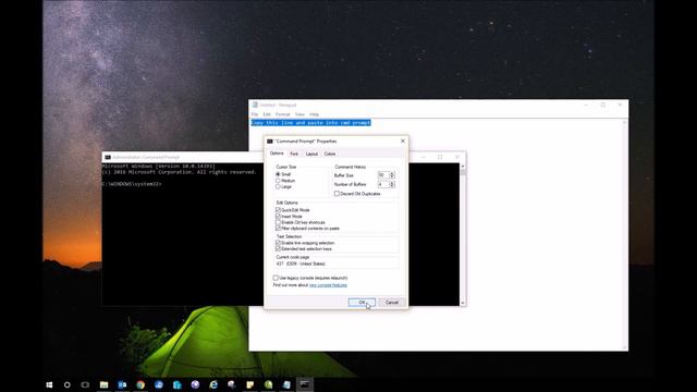 How to enable ctrl key copy paste short cut on command prompt in windows 10 смотреть онлайн