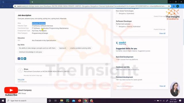 Incon Spark Hiring | Junior Java Developer | 4 - 8 LPA | Apply Soon! | The Insight Coders смотреть онлайн
