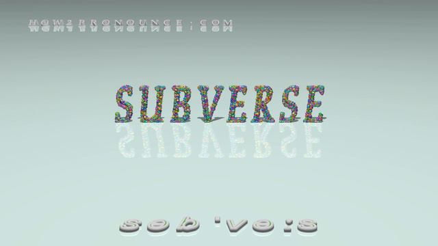 subverse - pronunciation смотреть онлайн