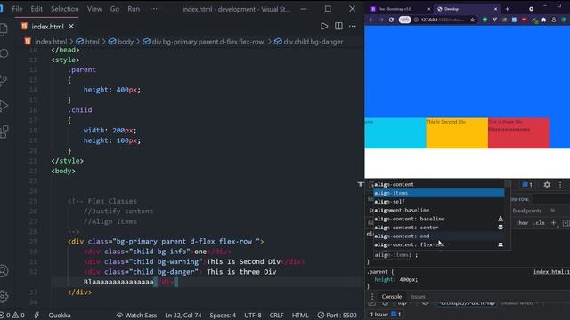 Bootstrap 5 Course - flexbox utilities смотреть онлайн