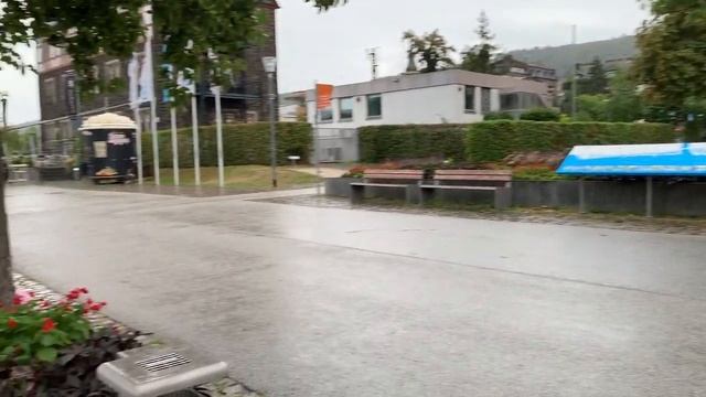 Rain in Bingen. Bingen am Rhein, Rhineland, Germany. 2019 смотреть онлайн