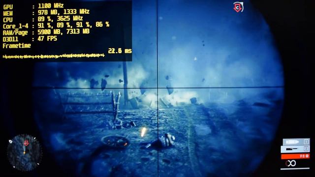 Battlefield 1 On Ryzen 3 2200G Vega 8 - 720p Test