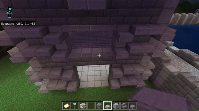 Строю замок в Майнкрафт Бедрок | Строил забор Wedmed04