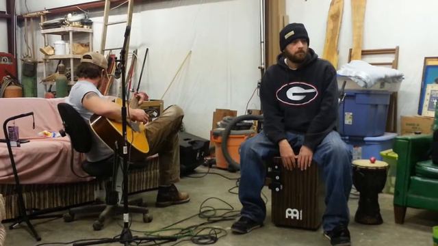 Cajon & acoustic guitar Van Morrison cover смотреть онлайн