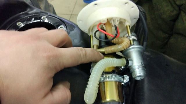 CfMoto X6 ремонт бензонасоса