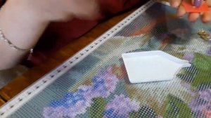 Алмазная мозаика.Как сделать картину из страз?