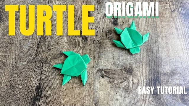 HOW TO MAKE TURTLE PAPER ORIGAMI | EASY TURTLE ORIGAMI TUTORIAL | FOLDING TURTLE ANIMAL ORIGAMI смотреть онлайн