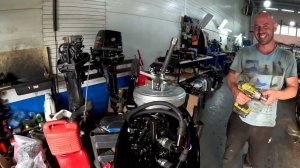 Установка катушки генератора на Tohatsu 9.8