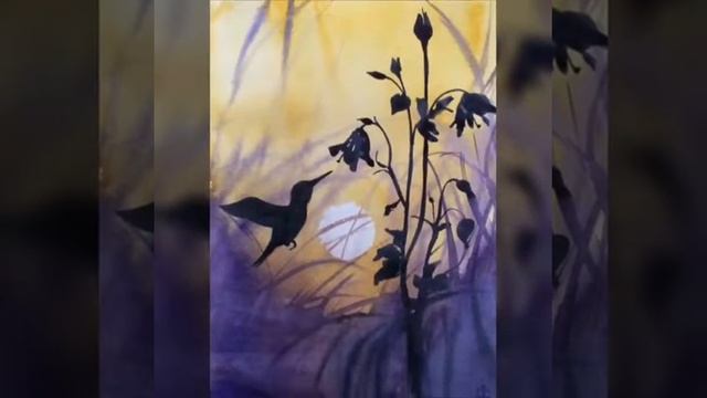 Акварельные пейзажи . Watercolor landscapes смотреть онлайн