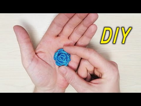 Розы из фоамирана своими руками Простой способ сделать Розочки Без шаблона За 5 минут Мастер Класс смотреть онлайн