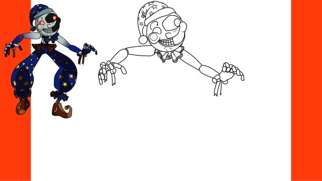 Cómo Dibujar MOONDROP - SECURITY BREACH FNAF