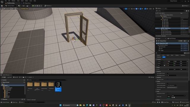 How to Teleport the Player to another Location in the Level through a Door in Unreal Engine 5 смотреть онлайн
