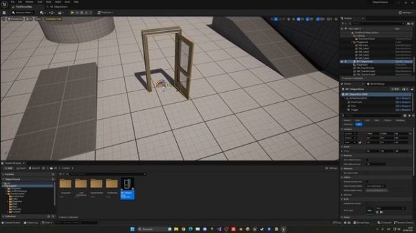 How to Teleport the Player to another Location in the Level through a Door in Unreal Engine 5
