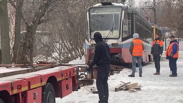 Проект «Трамвайное» S2 Ep6. Погрузка трамвая 71-619К №5018 для г.Тулы