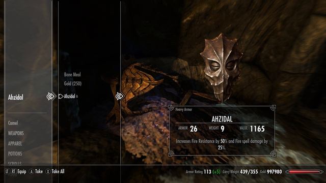 Skyrim SE - Ahzidal - Unique Armor Guide смотреть онлайн
