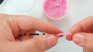Очень легкое Кольцо Бантик из Бисера своими руками.Dainty beaded ring How to make rings.비즈 꽃 반지