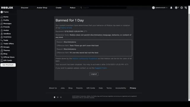 Stupid Roblox Bans | Part 9 | Roblox смотреть онлайн